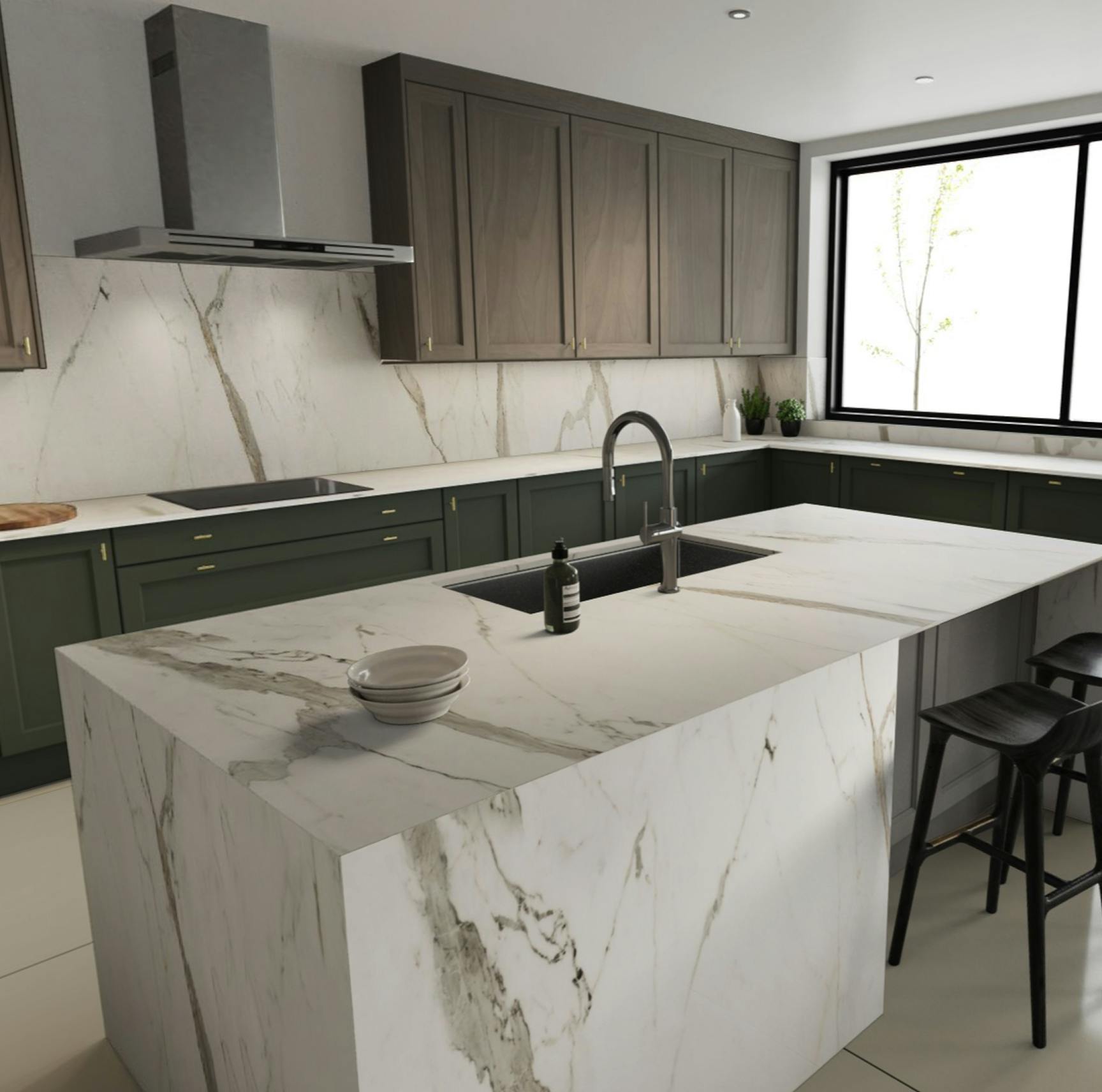 Embedded Counter Top kitchen countertops - Stone Systems